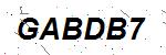 CAPTCHA verification image containing distorted text characters