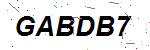 CAPTCHA verification image containing distorted text characters