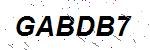 CAPTCHA verification image containing distorted text characters