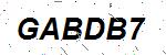 CAPTCHA verification image containing distorted text characters