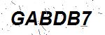 CAPTCHA verification image containing distorted text characters