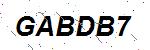 CAPTCHA verification image containing distorted text characters