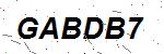 CAPTCHA verification image containing distorted text characters