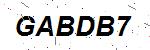 CAPTCHA verification image containing distorted text characters