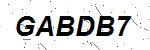CAPTCHA verification image containing distorted text characters