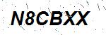 CAPTCHA verification image containing distorted text characters