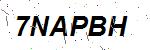 CAPTCHA verification image containing distorted text characters