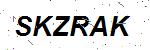 CAPTCHA verification image containing distorted text characters