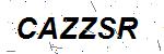 CAPTCHA verification image containing distorted text characters