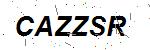 CAPTCHA verification image containing distorted text characters