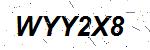 CAPTCHA verification image containing distorted text characters