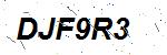 CAPTCHA verification image containing distorted text characters