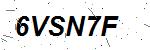 CAPTCHA verification image containing distorted text characters
