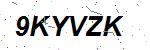 CAPTCHA verification image containing distorted text characters