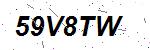 CAPTCHA verification image containing distorted text characters