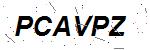 CAPTCHA verification image containing distorted text characters