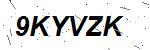 CAPTCHA verification image containing distorted text characters