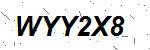 CAPTCHA verification image containing distorted text characters