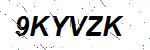 CAPTCHA verification image containing distorted text characters