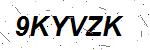 CAPTCHA verification image containing distorted text characters