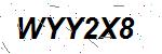 CAPTCHA verification image containing distorted text characters