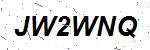 CAPTCHA verification image containing distorted text characters