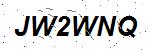 CAPTCHA verification image containing distorted text characters
