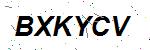 CAPTCHA verification image containing distorted text characters