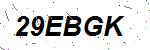 CAPTCHA verification image containing distorted text characters