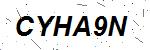 CAPTCHA verification image containing distorted text characters