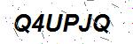 CAPTCHA verification image containing distorted text characters