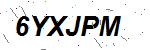 CAPTCHA verification image containing distorted text characters