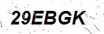 CAPTCHA verification image containing distorted text characters