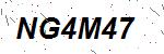 CAPTCHA verification image containing distorted text characters