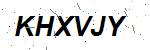CAPTCHA verification image containing distorted text characters