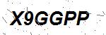 CAPTCHA verification image containing distorted text characters