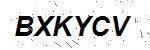 CAPTCHA verification image containing distorted text characters