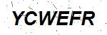 CAPTCHA verification image containing distorted text characters