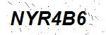 CAPTCHA verification image containing distorted text characters