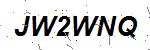CAPTCHA verification image containing distorted text characters