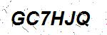 CAPTCHA verification image containing distorted text characters