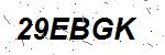 CAPTCHA verification image containing distorted text characters