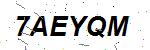 CAPTCHA verification image containing distorted text characters