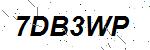 CAPTCHA verification image containing distorted text characters