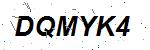 CAPTCHA verification image containing distorted text characters