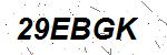 CAPTCHA verification image containing distorted text characters