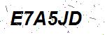 CAPTCHA verification image containing distorted text characters