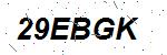 CAPTCHA verification image containing distorted text characters