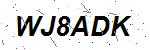 CAPTCHA verification image containing distorted text characters