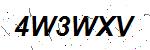 CAPTCHA verification image containing distorted text characters